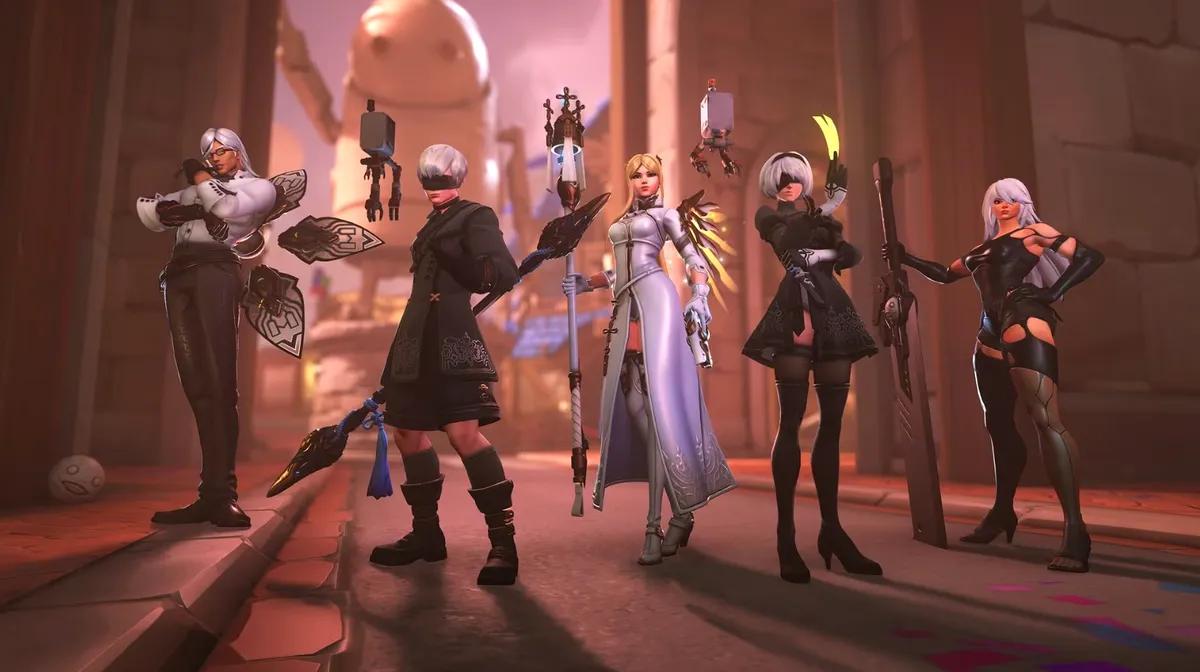 Коллаборация Overwatch x NieR: Automata выходит в продажу с пятью премиум-скинами
