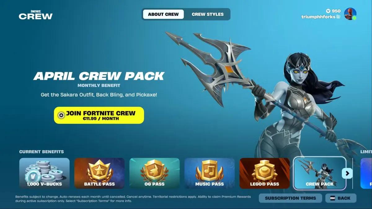 Fortnite Crew май 2026 — Представлен скин Дэймона и грядут изменения в системе V-баксов.