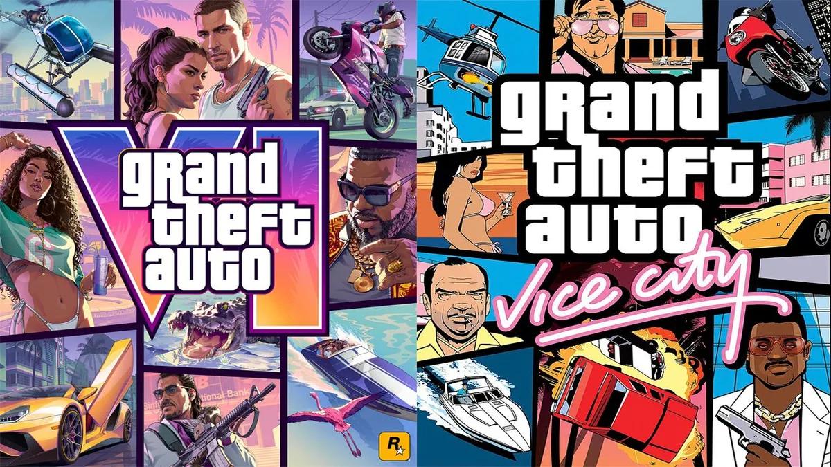 Фанаты заметили сходство между GTA 6 и обложками GTA: Vice City.