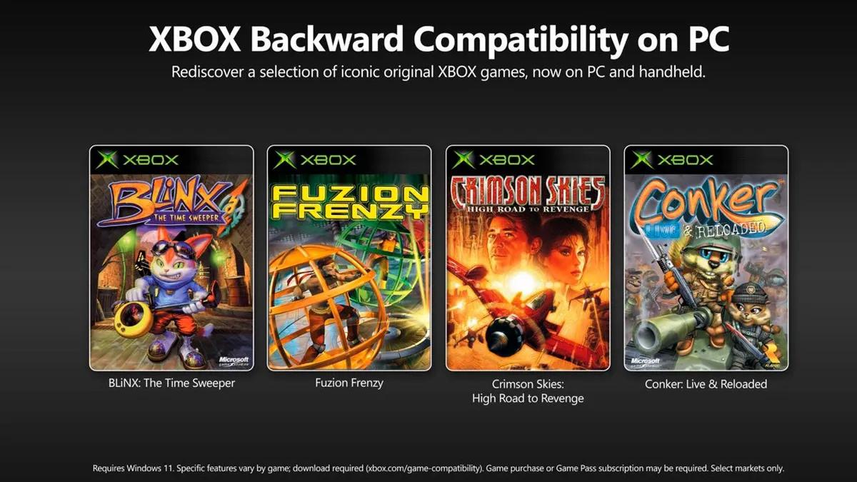 Xbox объявили о поддержке обратной совместимости на ПК; на данный момент доступны четыре игры