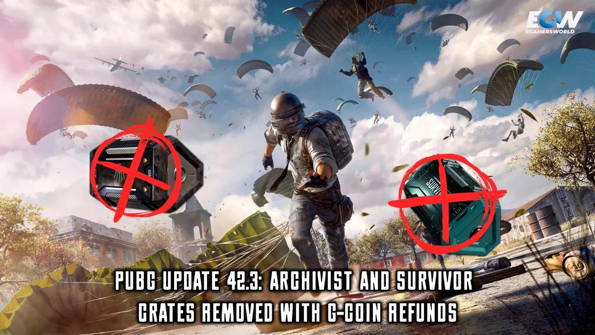 Обновление PUBG 42.3: ящики «Архивариус» и «Выживший» удалены, G-Coin возвращены