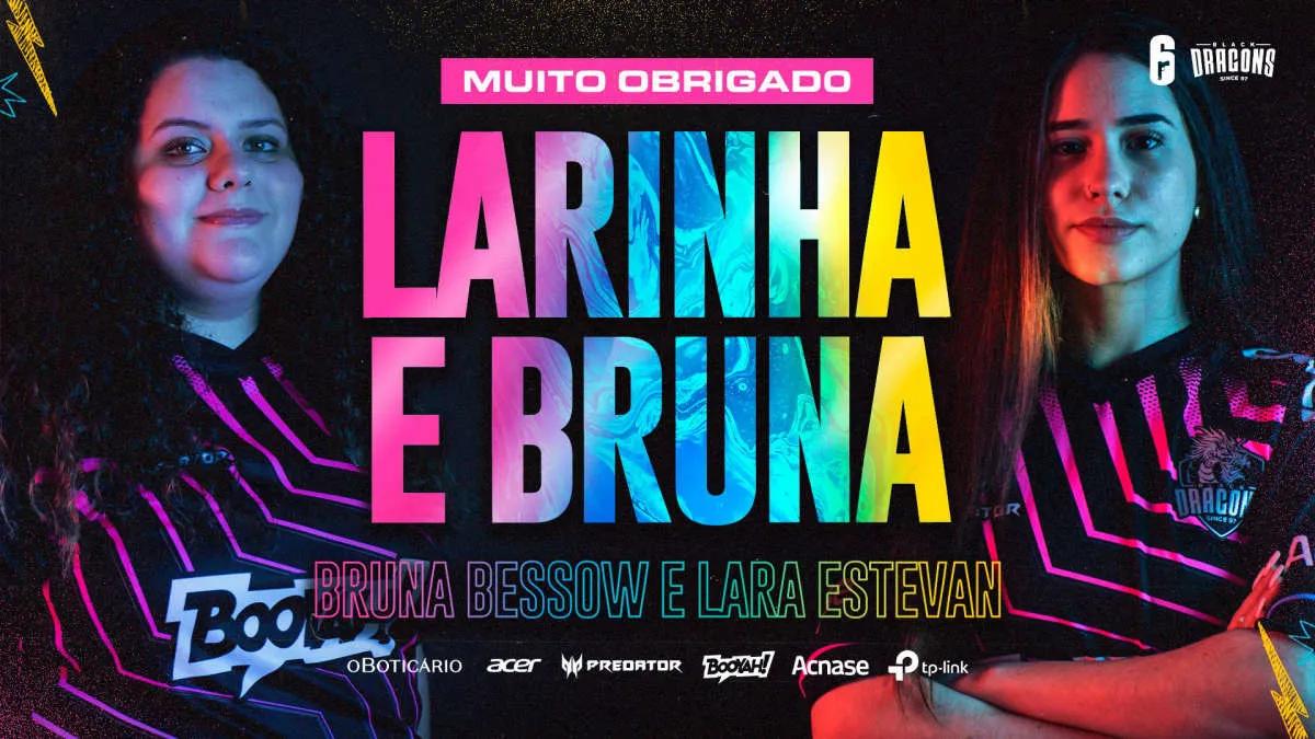 Larinha и bruna покидают Black Dragons e-Sports