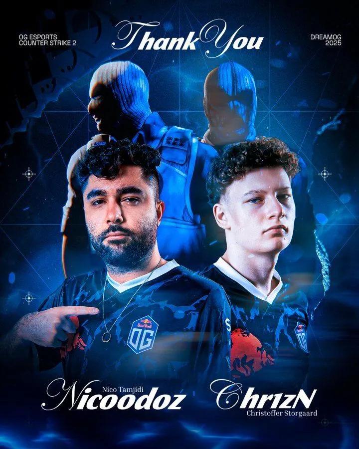 Два игрока CS на скамейке запасных OG