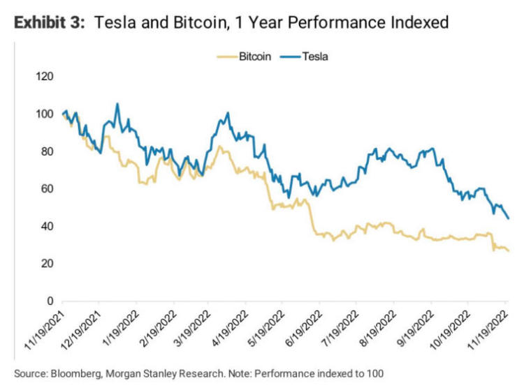 Необычное сравнение — Morgan Stanley провели аналогию между Bitcoin и Tesla. Фото 1
