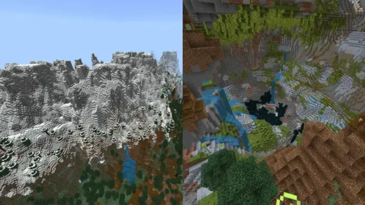 Unearth Minecraft's Hidden Treasures: 10 Bedrock Seeds for Epic Caves and Majestic Mountains in Version 1.20 1