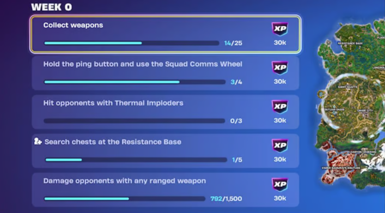 Все квесты и задания 3 сезона 6 главы Fortnite: Полная разбивка 1
