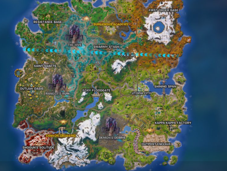 Все боссы в Fortnite, глава 6, сезон 4 - местоположение, стратегии и награды 1