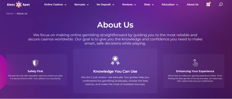 Why is it better to choose an online casino on Slotsspot? 4
