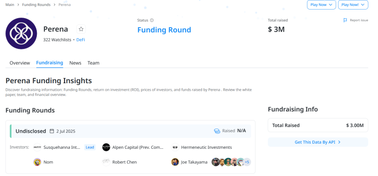 Perena: Децентрализованная инфраструктура для стейблкоинов на Solana привлекает внимание инвесторов и пользователей 1