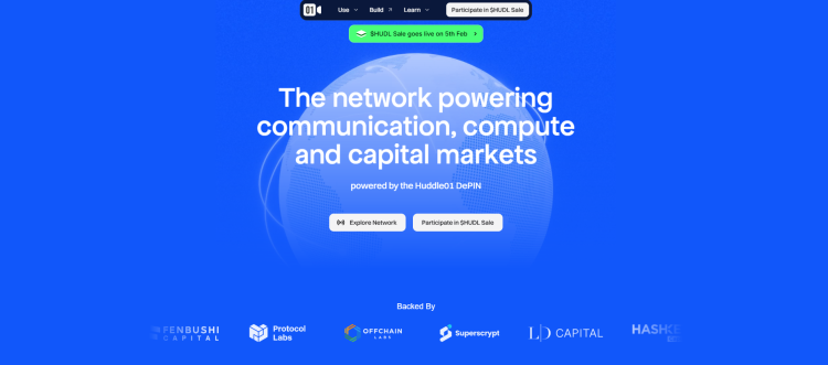 Huddle01 Raises $6.6 Million from Leading Investors and Launches $HUDL ICO 2