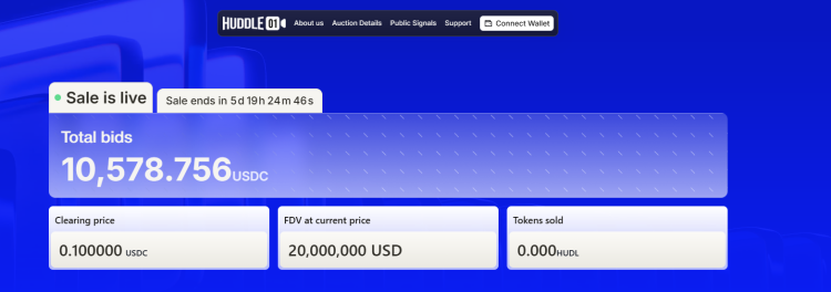 Huddle01 Raises $6.6 Million from Leading Investors and Launches $HUDL ICO 3