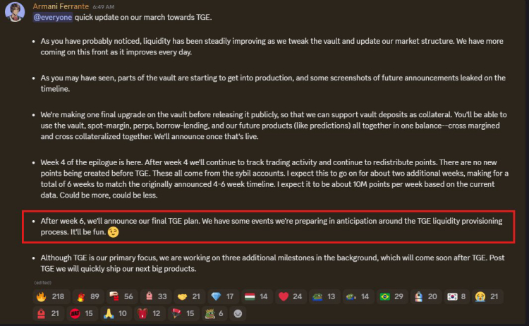 Backpack Prepares for TGE: CEO Armani Ferrante Reveals Details on Tokenomics and Epilogue Updates 1