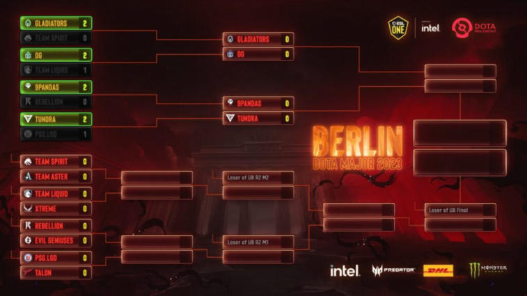 The semi-final pairs for the ESL One Berlin Major 2023 esports tournament have been announced. Photo 1