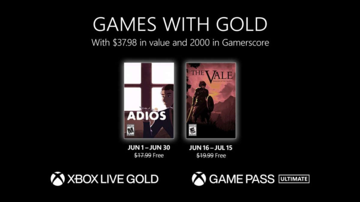 В июне подписчики Xbox Live Gold получат доступ к играм Adios и The Vale: Shadow of the Crown