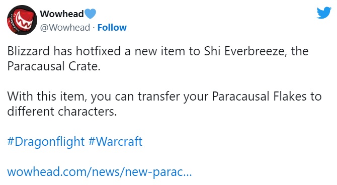 World of Warcraft представляет Paracausal Crate: Легкий перевод валюты для поклонников нескольких персонажей. Фото 1