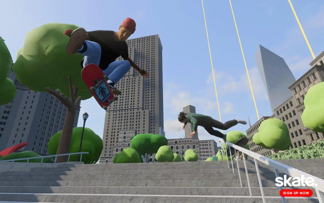 Геймплей паркура из перезагрузки Skate доступен для просмотра онлайн