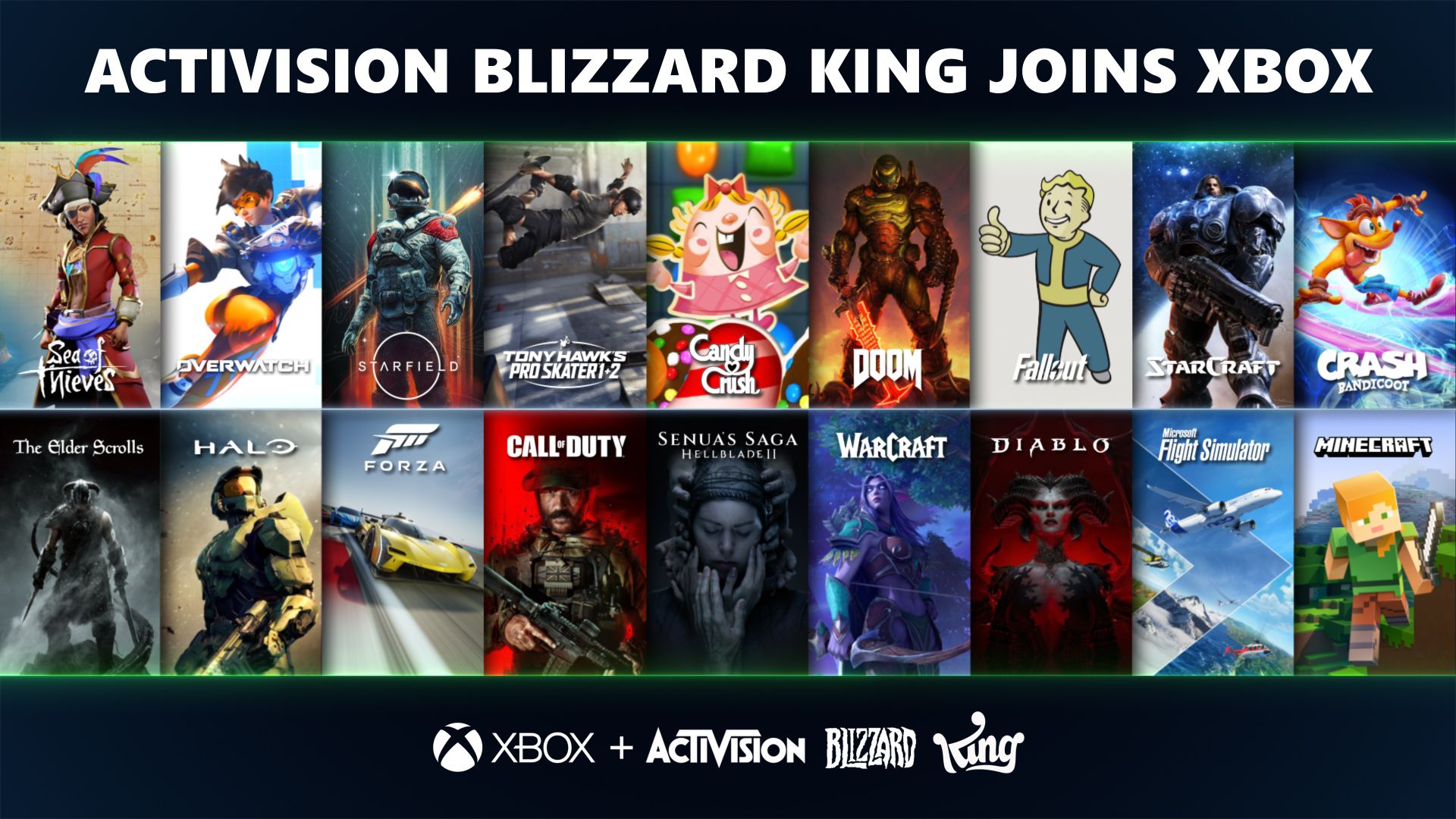 Xbox приветствует Activision Blizzard и King в своем сообществе